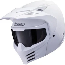 Icon Elsinore Helmet Full Face - Monotype White - Adult Size XS 