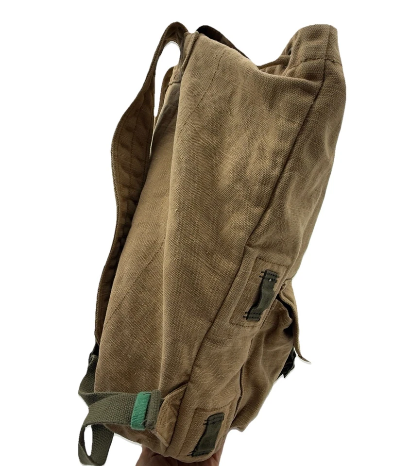 Mochila Vintage Antigua Azul Marino Excedente Equipo Tipo R120 Caqui Estilo Militar Mochila Foto 3 de 4