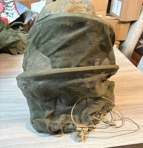 3 U.S. Military Jungle Mosquito Head Net OD Used Nylon Metal Wire Frame