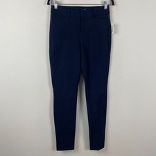 Old Navy High Rise Pixie Skinny Pants Size 4 Full Length Navy Blue