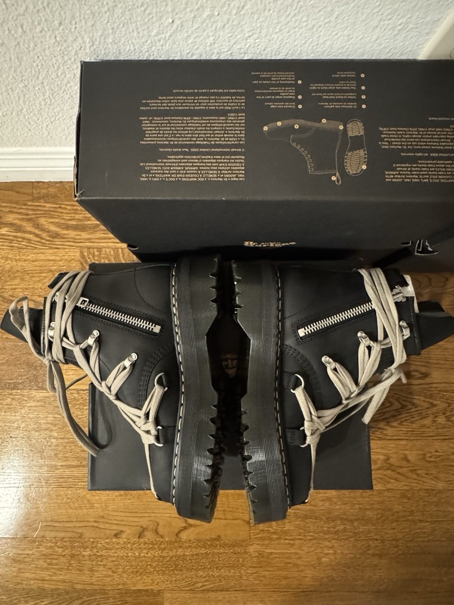 2025 | Rick Owens x Dr. Martens DRKSHDW 1460 Quad Sole Megalace