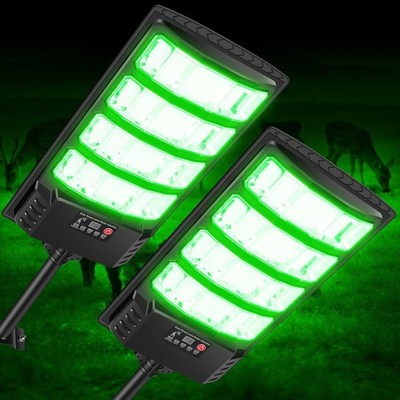 Hog Lights for Night Hunting - 20000LM Solar Green Light for Hunting Hogs with 9