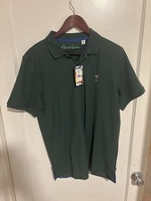 Robert Graham Polo Shirt Men M Green Martini Glass Embroidered Classic NWT 98