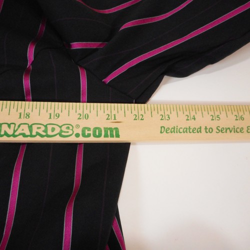 NUEVO CON ETIQUETAS Camisa Lane Bryant Talla 14/16 Negra Rosa Abotonada Manga Larga Rayas Oficina - Imagen 5 de 9