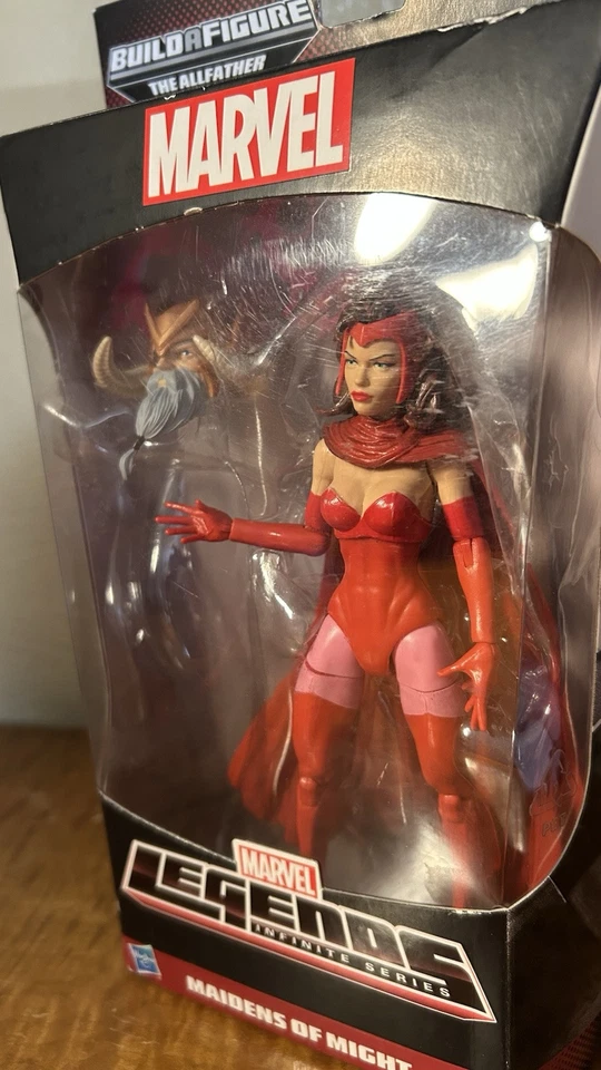 Marvel Legends AllFather Wave Scarlet Witch - Sin capa ODIN - EMBALAJE USADO Foto 2 de 4