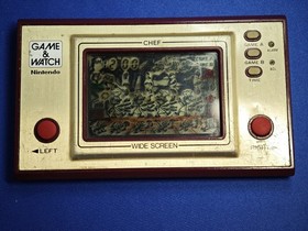 Game & Watch Chef, tested and working, with defects, sold as Poor Condition