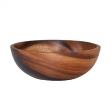 Good Grade Eco-Friendly Polishing Salad Bowl Japanese Practical Wooden Soup Bowl