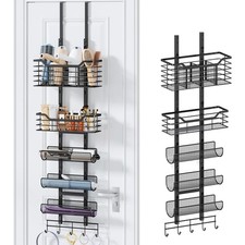 6-Tier Hair Tool Organizer - Wall Mounted DIY Adjustable Shelf