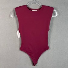 Babaton Contour Shoulder Bodysuit Sleeveless Thong Women's Size S Grapevine NWT