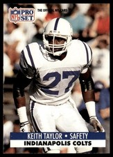 1991 Pro Set Keith Taylor Indianapolis Colts #530