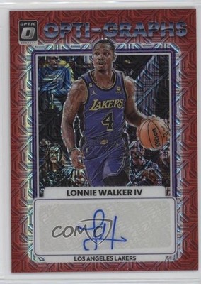 2022-23 Panini Donruss Optic Opti-Graphs Choice Prizm Lonnie Walker IV Auto 14t3