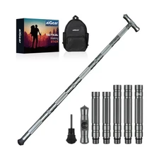 aiGear Tactical Stick Hiking Walking Staff - Trekking Poles Tactical Staff Ad...
