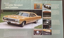1969-1970 Chrysler Newport And Cordoba 5 Pg Color Buyers Guide Article 1969-1970 Chrysler Newport And Cordoba 5 Pg Color Buyers Guide Article