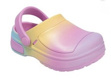Member's Mark Toddler Girls Water-Friendly Clog Size 7 Rainbow Colors