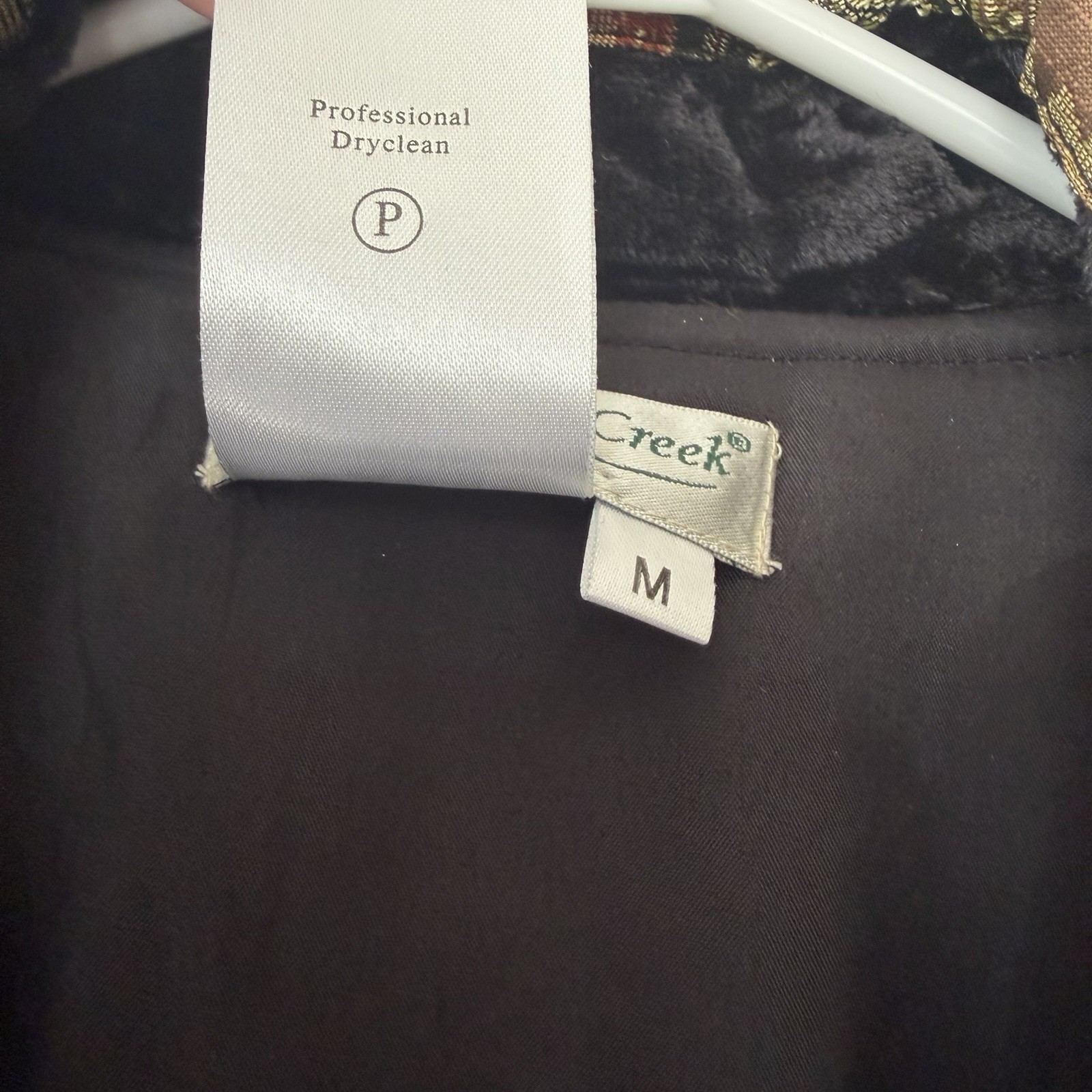 Vintage Patchwork Jacket Medium Velvet Embroidere… - image 6