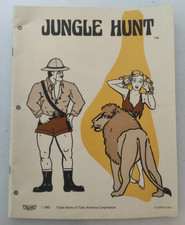 JUNGLE HUNT original arcade manual - NICE