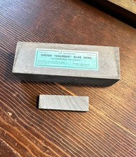 Super Dalmore Blue Whetstone Natural Sharpener w/Label and Slurry Stone