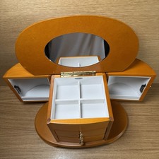 Mele' & Co Portagioie Stile Armadio Organizer Finitura Rovere Vintage