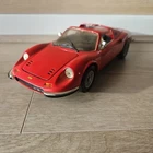 Hot Wheels Ferrari Dino 246 GTS Red 1/18 Scale Model Car Vintage 1998