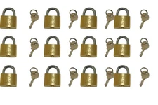 35mm Brass Dolphin Lock | Keyed Alike Padlock – 12 Units