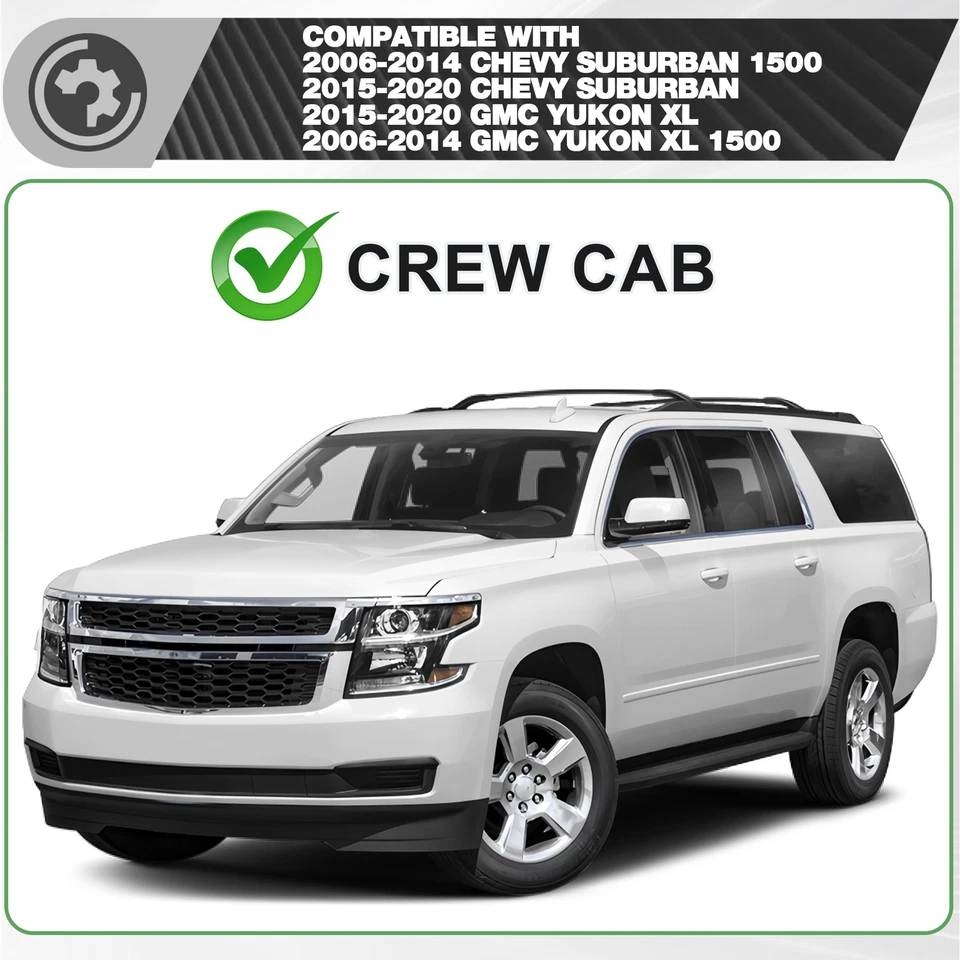 For 2006-2013 Chevy Suburban &GMC Yukon XL 1500 2500 Running Boards Nerf Bars - Image 4 of 4