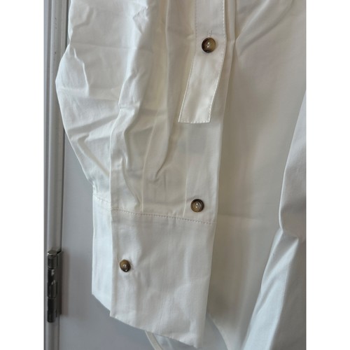 Anthropologie NWT White Oversized Cuffed Button Down Shirt Size Medium - Bild 6 von 10