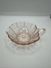 Vintage Pink Depression Glass Nappy Dish