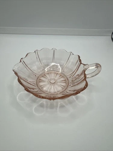 Vintage Pink Depression Glass Nappy Dish