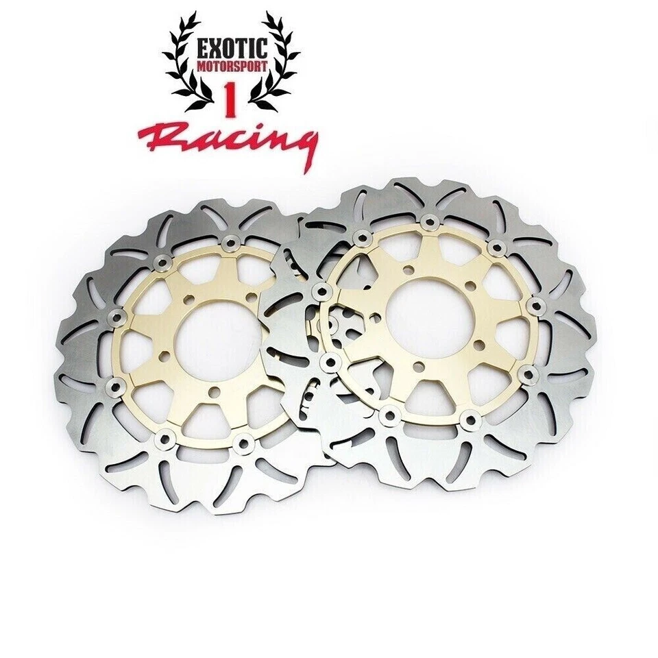 Rotores de freno delanteros traseros para Kawasaki Ninja ZX14R ZX1400 2006-22 Z1000 2014 16 GL Foto 4 de 4