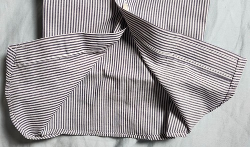 Arrow BradStreet Men Dress Shirt Light Blue Striped Size 15.5 32-33 Made in USA - Picture 5 of 6