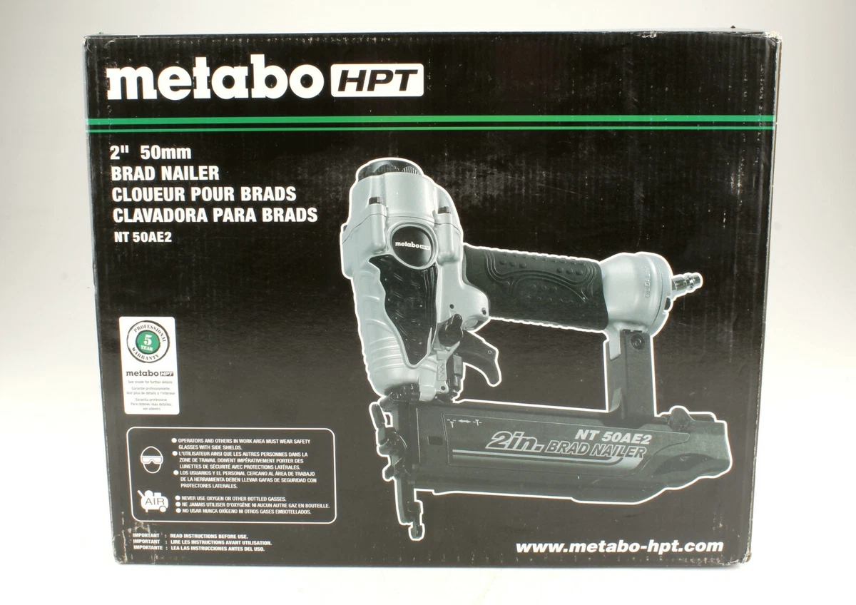 Metabo HPT 2in 18Gauge Pneumatic Brad Nailer In The Brad, 58 OFF