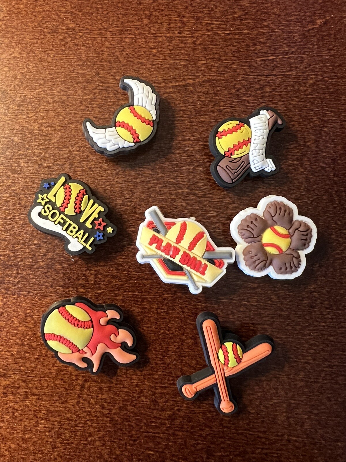 7 Softball Crocs Jibbitz Shoe Decorations eBay