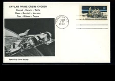 US SPACE COVER-SKYLAB PRIME CREWS CHOSEN-SCCS CACHET-JAN 18,1972