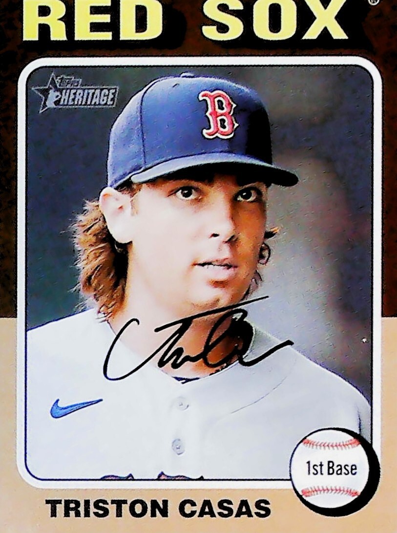 topps  auto  トリストン　カサス　サイン 2023 Topps Tier One Tristan Casas ON CARD Rookie Auto /299