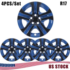 4Pcs 17''Wheel Rim Cover Hubcaps Blue Rings Caps For 2013-2018 Toyota Rav4 R17