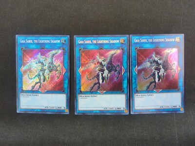 * 3x - Gaia Saber, the Lightning Shadow - COTD-EN051 - Secret Rare - 1st Ed - LP