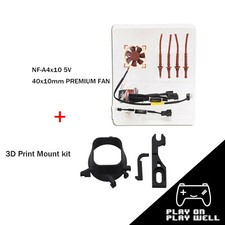 Mini Fan 3D print Mount Kit Cooling Brushless Radiator for SEGA Dreamcast DC