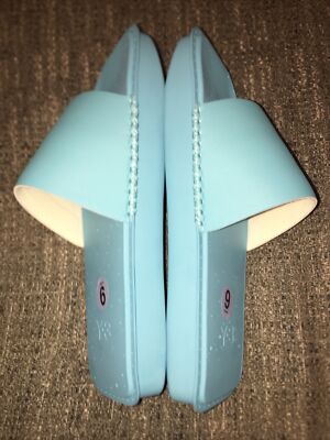 Adidas Y-3 Yohji Yamamoto Blue Cyan Sandals Slides Mens Sz 9