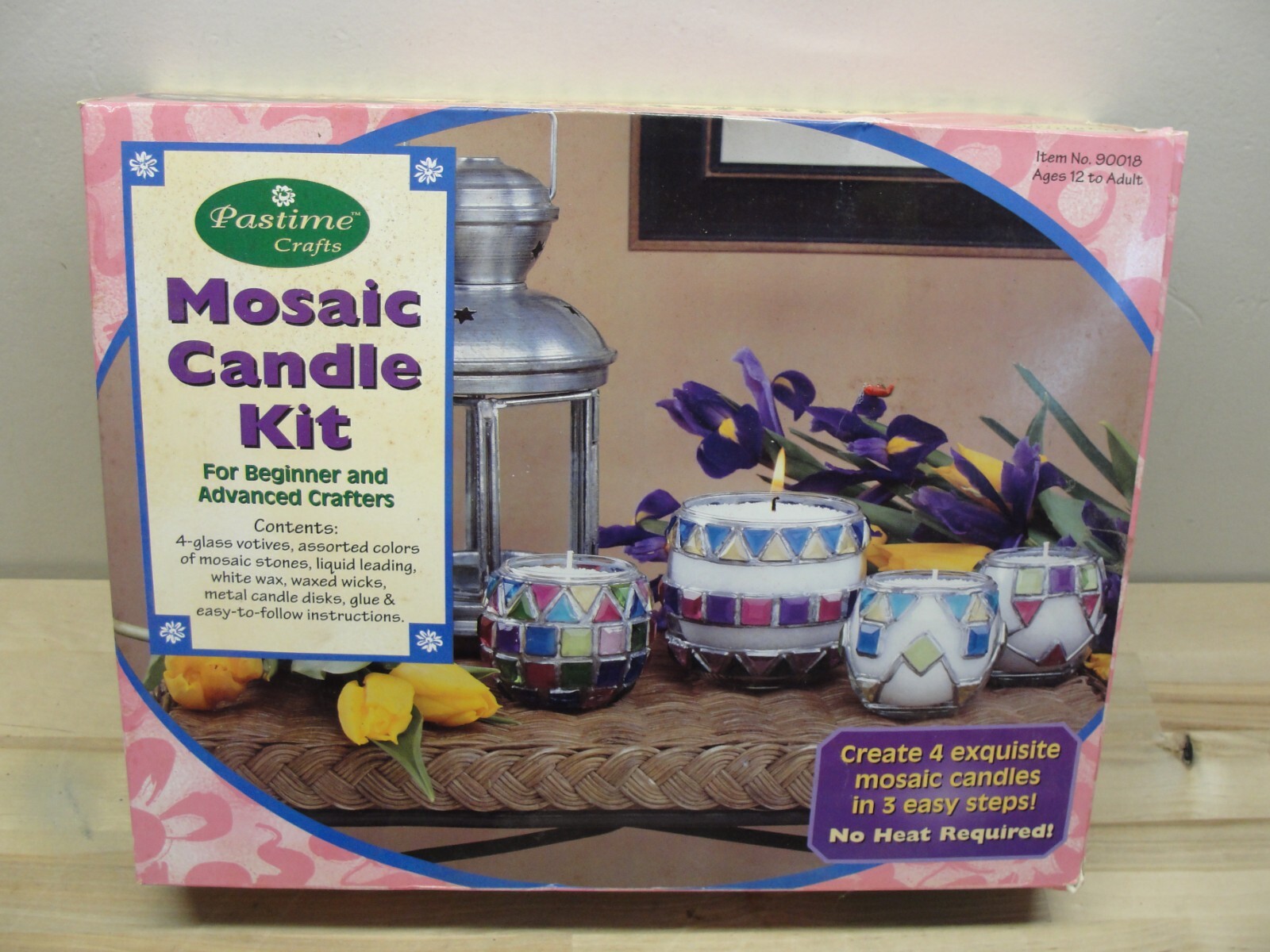 New Pastime Crafts DIY Mosaic Candle Making Kit