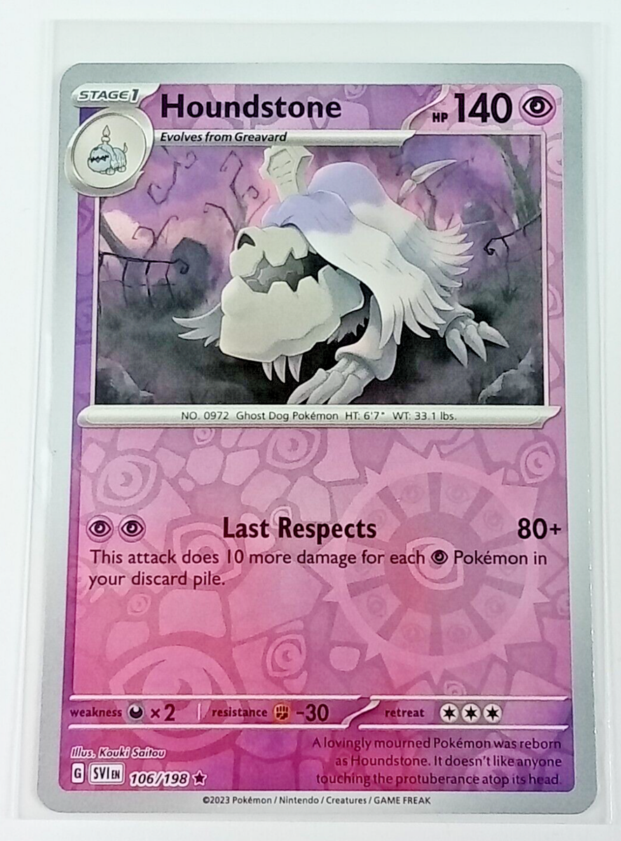houndstone pokemon card value Amazon.com: Pokemon - Houndstone 106/198 - Trick or Trade 2023 - Holo Foil