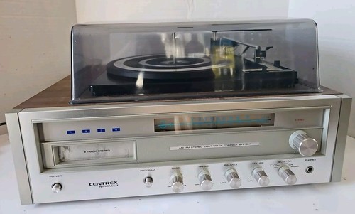 Vintage Centrex by Pioneer 8 Track Recording AM/FM Stereo Record Player 4 Parts