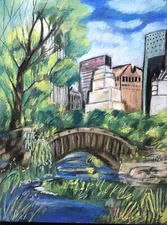 Melissa Bollen Pastel New York Central Park Pastels Cries Cezanné Style NYC
