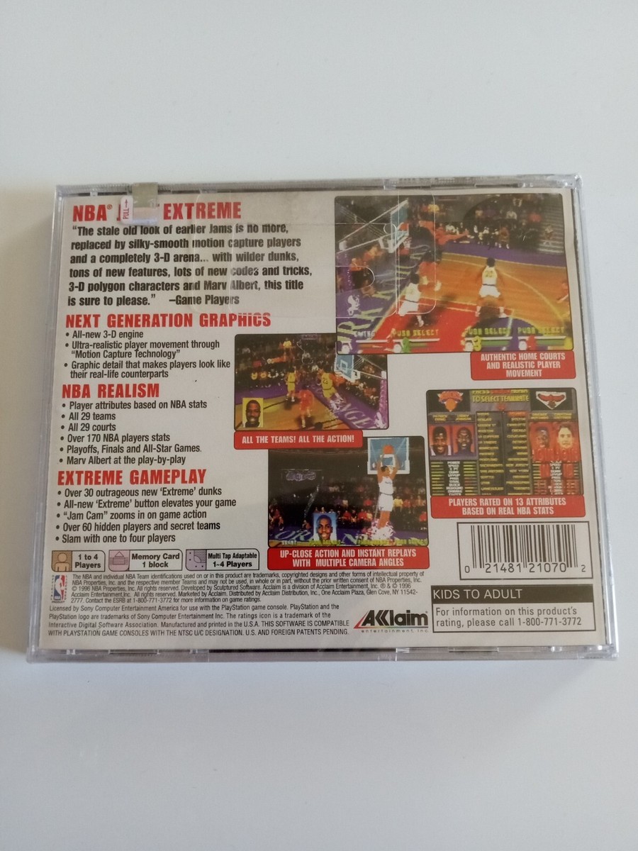 NBA Jam Extreme (Sony PlayStation 1, 1996) for sale online | eBay
