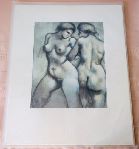 SIX vintage art lithos (1960s?) Maillol Picasso Cezanne Klee Rubens Whistler