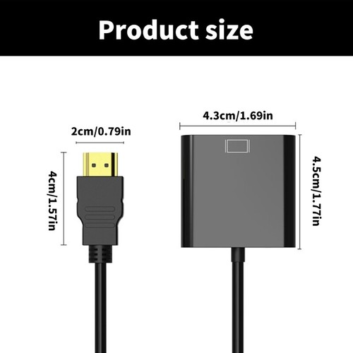 VGA Male To Female Converter Support 1920x1080P For Multiple Devices - Photo 8/10