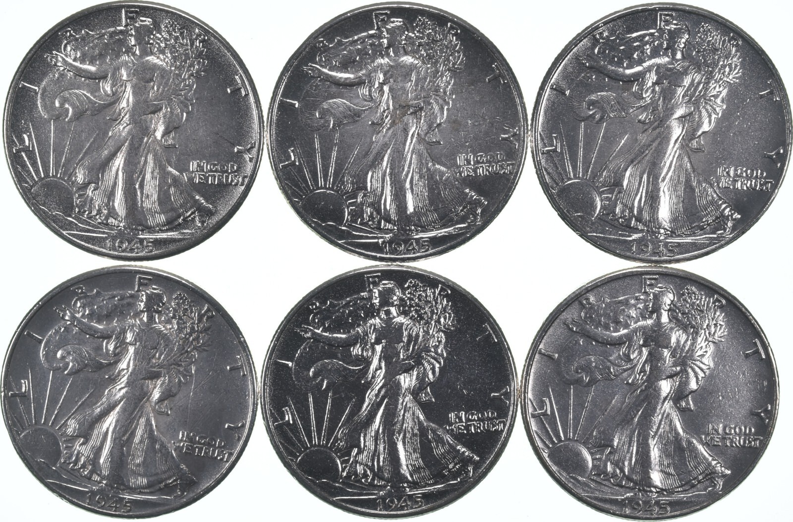 1945 Walking Liberty Half Dollar Coin Polished | XF/AU Condition