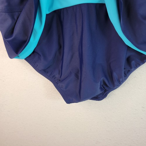 Shore Shapes Womens Navy Blue One Piece Swimsuit Padded adjustable Strap Size 8 - Picture 6 of 13