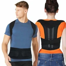 Hunchback Kyphosis Posture Back Support Brace Corrector Thoracic Shoulder Belt