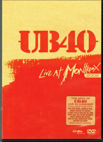 UB40 Live At Montreux 2002 DVD (Eagle Vision) New And Sealed