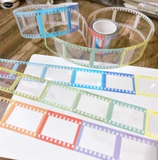 Rainbow Film Strip  Glossy PET Tape SAMPLE LOOP